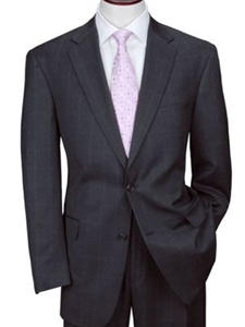 Hart Schaffner Marx Gold Black Windowpane Suit 165-423923051 - Suits | Sam's Tailoring Fine Men's Clothing