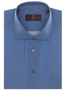 Blue Spread Collar Classic Fit Estate Dress Shirt | Robert Talbott Fall 2016 Collection  | Sam's Tailoring