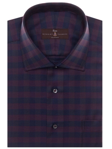 Wine, Blue & Grey Check Classic Fit Estate Dress Shirt | Robert Talbott Fall 2016 Collection  | Sam's Tailoring