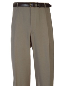 Hickey Freeman Tailored Clothing Taupe Gabardine Trousers 015-604010 - Trousers or Pants | Sam's Tailoring Fine Men's Clothing