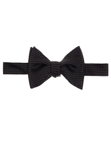Black with White Small Pin Dot Protocol Bow Tie | Robert Talbott Fall 2016 Collection  | Sam's Tailoring