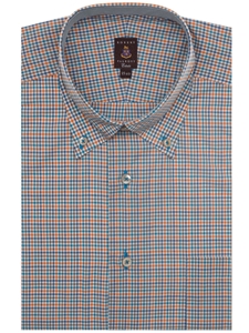 Teal, Orange, Purple, White and Blue Check Estate Classic Dress Shirt | Robert Talbott Fall 2016 Collection  | Sam's Tailoring