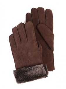 Suede Brown Brisa Sheepskin Men Glove | Aston Leather Fall 2016 Collection | Sam's Tailoring