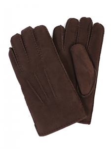 Sude Brown Sheepskin Top Stitched Men Gloves | Aston Leather Fall 2016 Collection | Sam's Tailoring