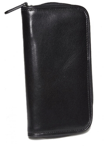 Black Zipper Two Pen Case | Aston Leather Fall 2016 Collection | Sam's Tailoring