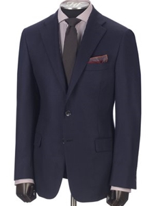 Navy Notch Lapel Cashmere Blazer | Hickey Freeman Cashmere Collection | Sam's Tailoring