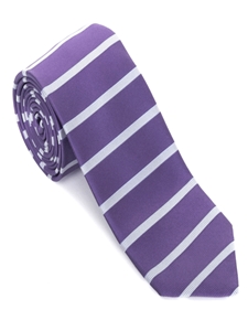 Purple Horizontal Stripe "Sudbury Sky" Best of Class Tie | Robert Talbott Fall 2016 Collection  | Sam's Tailoring