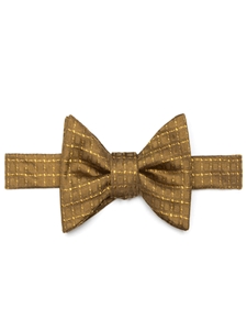 Gold Tonal Spanish Bay Solid Bow Tie | Robert Talbott Formal Wear   | Sam's Tailoring