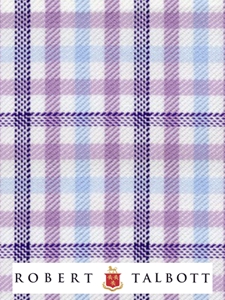 Lavender, Plum, Sky & White Checked Custom Shirt | Robert Talbott Custom Shirts  | Sam's Tailoring