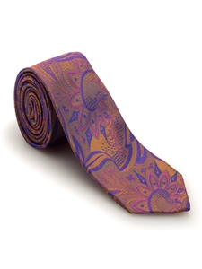 Purple and Orange Paisley Heritage Best of Class Tie | Robert Talbott Spring 2017 Collection | Sam's Tailoring