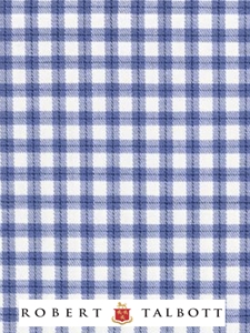 Blue, White & Navy Check Custom Shirt  | Robert Talbott Custom Shirts  | Sam's Tailoring