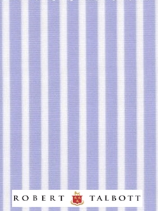 Sky and White Reverse Tape Stripe Custom Shirt | Robert Talbott Custom Shirts  | Sam's Tailoring