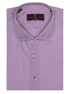 Amethyst Check Summer Twill Estate Dress Shirt | Robert Talbott Spring 2017 Estate Shirts | Sam's Tailoring