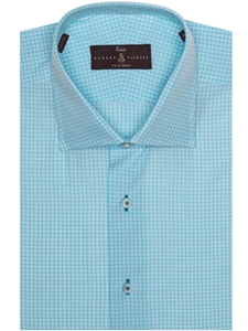 Sea Green & White Check Estate Dress Shirt | Robert Talbott Spring 2017 Estate Shirts | Sam's Tailoring