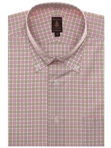 Pink, Brown & White Check Estate Tailored Dress Shirt | Robert Talbott Spring 2017 Estate Shirts | Sam's Tailoring