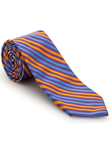 Blue, Purple, and Orange Stripe Academy Best of Class Tie | Robert Talbott Spring 2017 Collection | Sam's Tailoring
