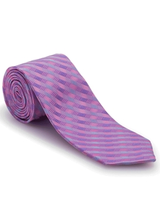 Pink and Lavender Stripe Heritage Best of Class Tie | Robert Talbott Spring 2017 Collection | Sam's Tailoring