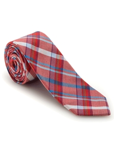 Red Plaid Academy Best of Class Tie | Robert Talbott Spring 2017 Collection | Sam's Tailoring