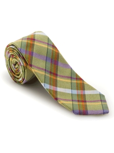 Green Plaid Academy Best of Class Tie | Robert Talbott Spring 2017 Collection | Sam's Tailoring