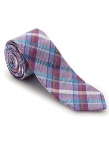 Purple Plaid Academy Best of Class Tie | Robert Talbott Spring 2017 Collection | Sam's Tailoring