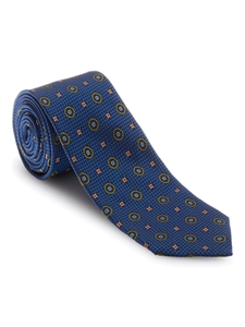 Blue, Green and Orange Medallion Venture Best of Class Tie | Robert Talbott Spring 2017 Collection | Sam's Tailoring