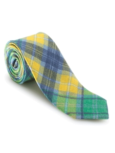 Green, Blue and Yellow Plaid Seasonal Print Best of Class Tie | Robert Talbott Spring 2017 Collection | Sam's Tailoring
