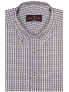 Brown and White Check Estate Sutter Classic Dress Shirt | Robert Talbott Spring 2017 Collection | Sam's Tailoring
