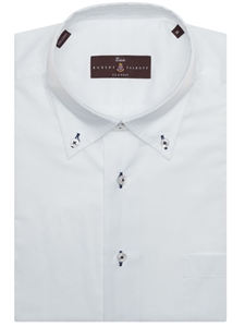 Solid White Estate Sutter Classic Dress Shirt | Robert Talbott Spring 2017 Collection | Sam's Tailoring