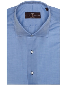 Solid Blue Estate Sutter Tailored Dress Shirt | Robert Talbott Spring 2017 Collection | Sam's Tailoring