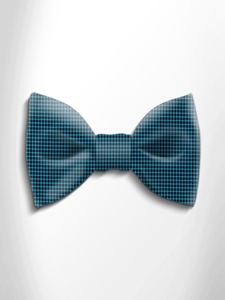 Green Water and Black Polka Dot Silk Bow Tie | Italo Ferretti Spring Summer Collection | Sam's Tailoring