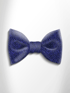 Dark Blue and Black Patterned Silk Bow Tie | Italo Ferretti Spring Summer Collection | Sam's Tailoring