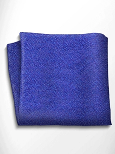 Blue Patterned Silk Pocket Square | Italo Ferretti Spring Summer Collection | Sam's Tailoring