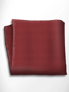 Red and Black Polka Dot Silk Pocket Square | Italo Ferretti Spring Summer Collection | Sam's Tailoring