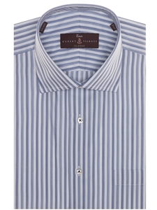 Navy and White Stripe Estate Sutter Classic Dress Shirt | Robert Talbott Spring 2017 Collection | Sam's Tailoring