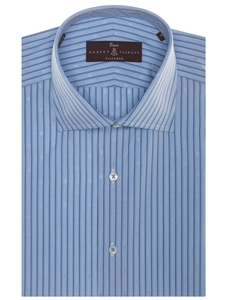 Blue and Sky Stripe Estate Sutter Tailored Dress Shirt | Robert Talbott Spring 2017 Collection | Sam's Tailoring