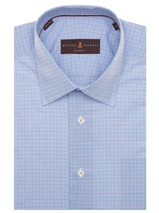 Blue and Pink Check Estate Sutter Classic Dress Shirt | Robert Talbott Spring 2017 Collection | Sam's Tailoring