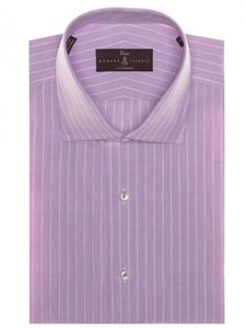 Lavender and White Stripe Estate Sutter Tailored Dress Shirt | Robert Talbott Spring 2017 Collection | Sam's Tailoring