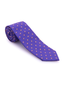 Purple with Orange Small Flowers Best of Class Tie | Robert Talbott Spring/Summer 2017 Collection  | Sam's Tailoring
