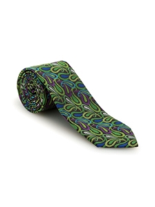 Green, Purple, White and Blue Paisley Best of Class Tie | Robert Talbott Spring/Summer 2017 Collection  | Sam's Tailoring