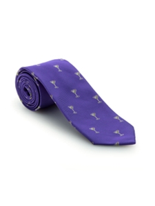Martinis on a Purple Background Best of Class Tie | Robert Talbott Spring/Summer 2017 Collection  | Sam's Tailoring