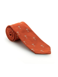 Martinis on a Orange Background Best of Class Tie | Robert Talbott Spring/Summer 2017 Collection  | Sam's Tailoring