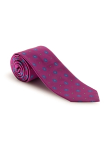 Dark Pink With Green & Blue Academy Best of Class Tie | Spring/Summer Collection | Sam's Tailoring Fine Men Clothing