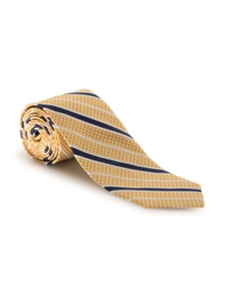 Yellow, Navy and White Heritage Best of Class Tie | Spring/Summer Collection | Sam's Tailoring Fine Men Clothing