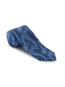 Navy, Sky and Gold Paisley Heritage Best of Class Tie | Spring/Summer Collection | Sam's Tailoring Fine Men Clothing