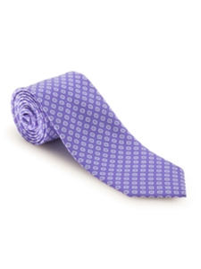 Lavender, White & Sky Seasonal Print Best of Class Tie | Spring/Summer Collection | Sam's Tailoring Fine Men Clothing