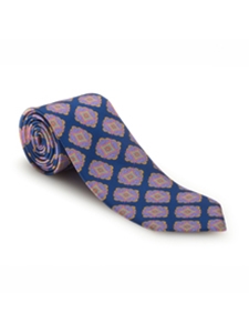 Lavender, Pink, Yellow and Navy Best of Class Tie | Spring/Summer Collection | Sam's Tailoring Fine Men Clothing