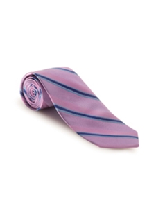 Pink, Navy & Sky Stripe Heritage Best of Class Tie | Spring/Summer Collection | Sam's Tailoring Fine Men Clothing