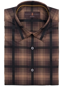 Brown and Black Plaid Anderson Classic Fit Sport Shirt | Robert Talbott Spring 2017 Collection  | Sam's Tailoring Fine Men Clothing