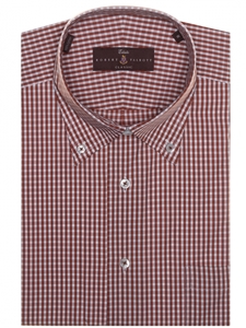 Rust and White Check Estate Sutter Classic Dress Shirt | Robert Talbott Fall 2017 Collection | Sam's Tailoring Fine Men Clothing