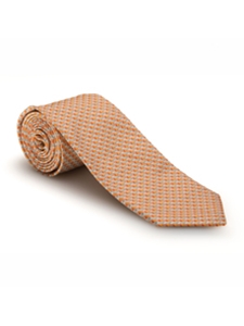 Orange & Grey Geometric Cypress Point Estate Tie | Robert Talbott Fall 2017 Ties Collection | Sam's Tailoring